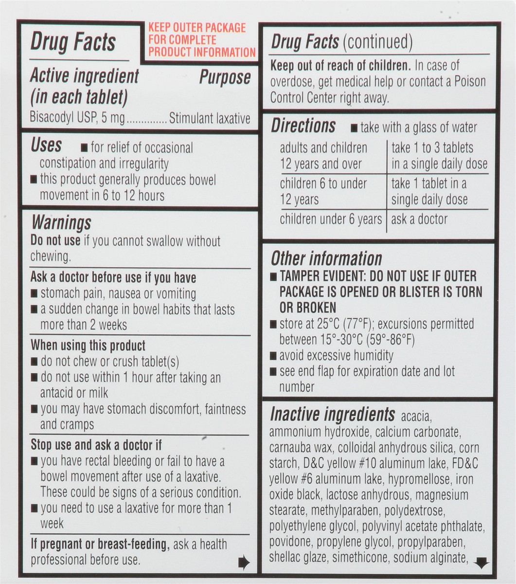 slide 8 of 18, TopCare Laxatives Dulcolax, 25 ct