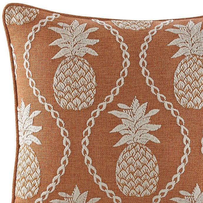 slide 2 of 2, Tommy Bahama Batik Pineapple Square Throw Pillow - Coral, 1 ct