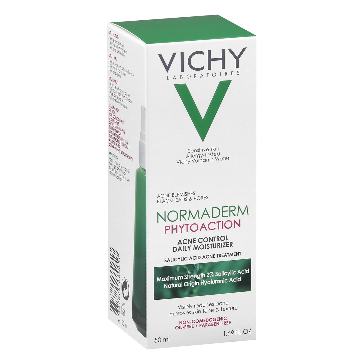 slide 8 of 9, Vichy Normaderm Phytoaction Acne Control Daily Moisturizer 50 ml, 50 ml