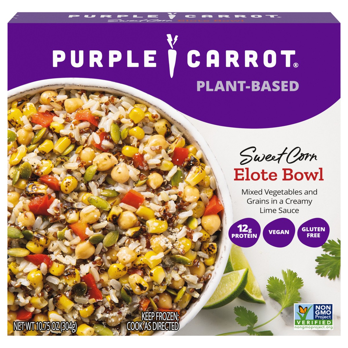 slide 1 of 9, Purple Carrot Sweet Corn Elote Bowl, Frozen Meal, 10.75 oz, 10.75 oz