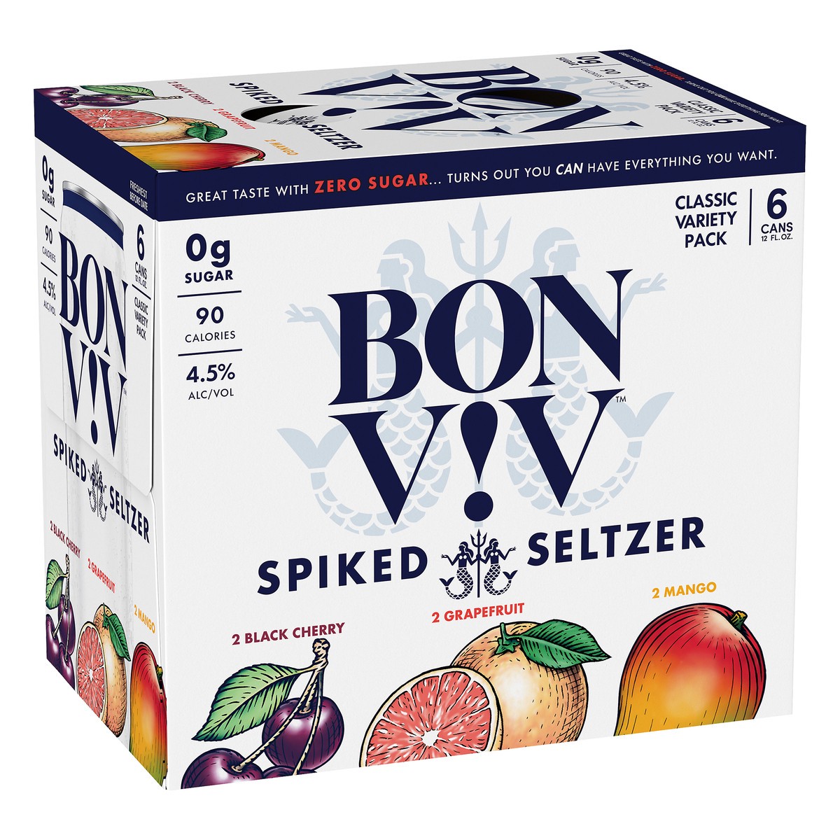 slide 7 of 10, Bon Viv Classic Variety Pack Spiked Seltzer 6 ea, 6 ct; 12 oz