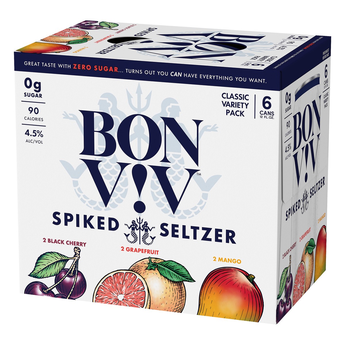 slide 8 of 10, Bon Viv Classic Variety Pack Spiked Seltzer 6 ea, 6 ct; 12 oz