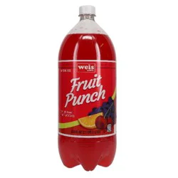 Weis Quality Fruit Punch Caffeine Free Soda - 2 liter
