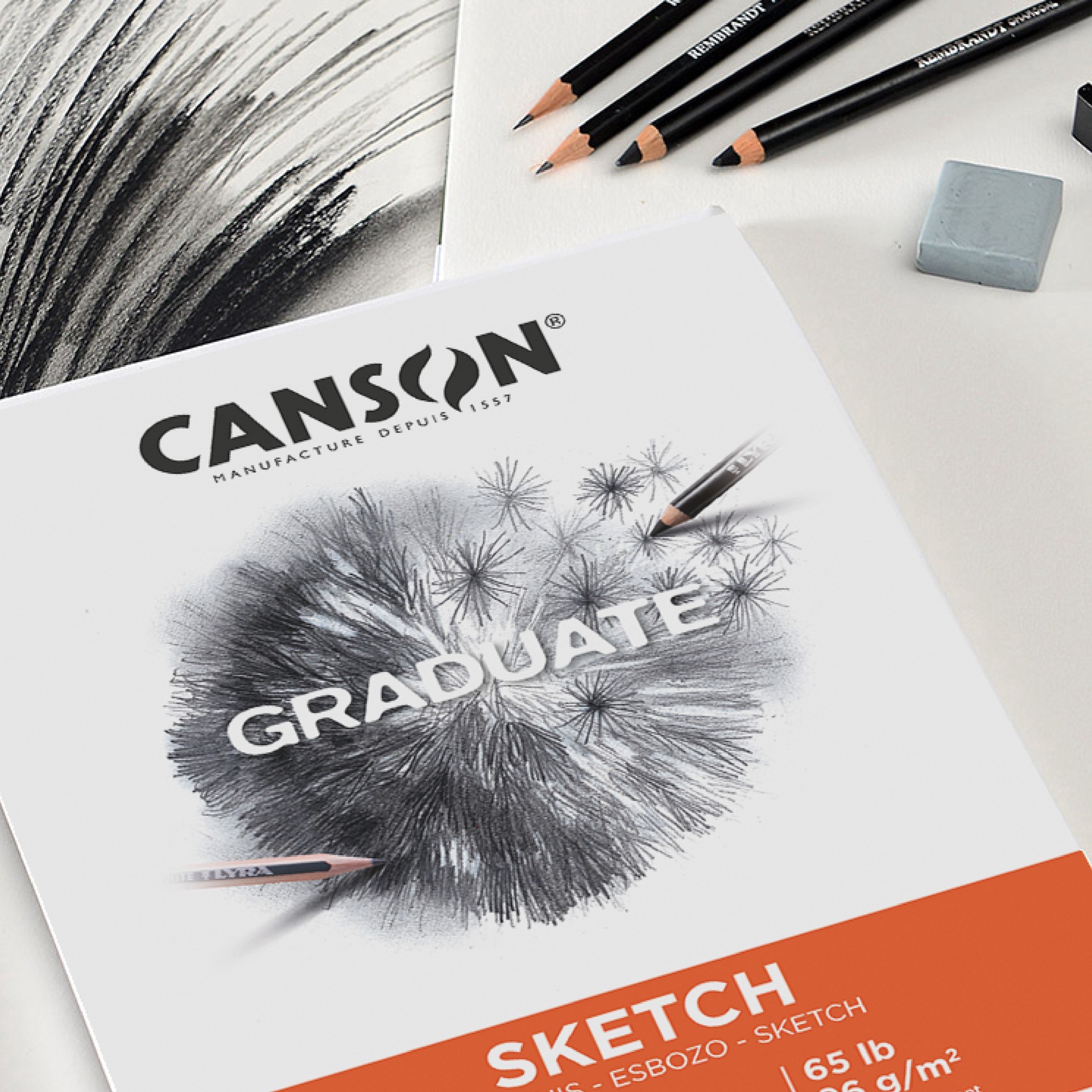 slide 6 of 7, Canson Graduate Sketch Pad, 11 in x 14 in
