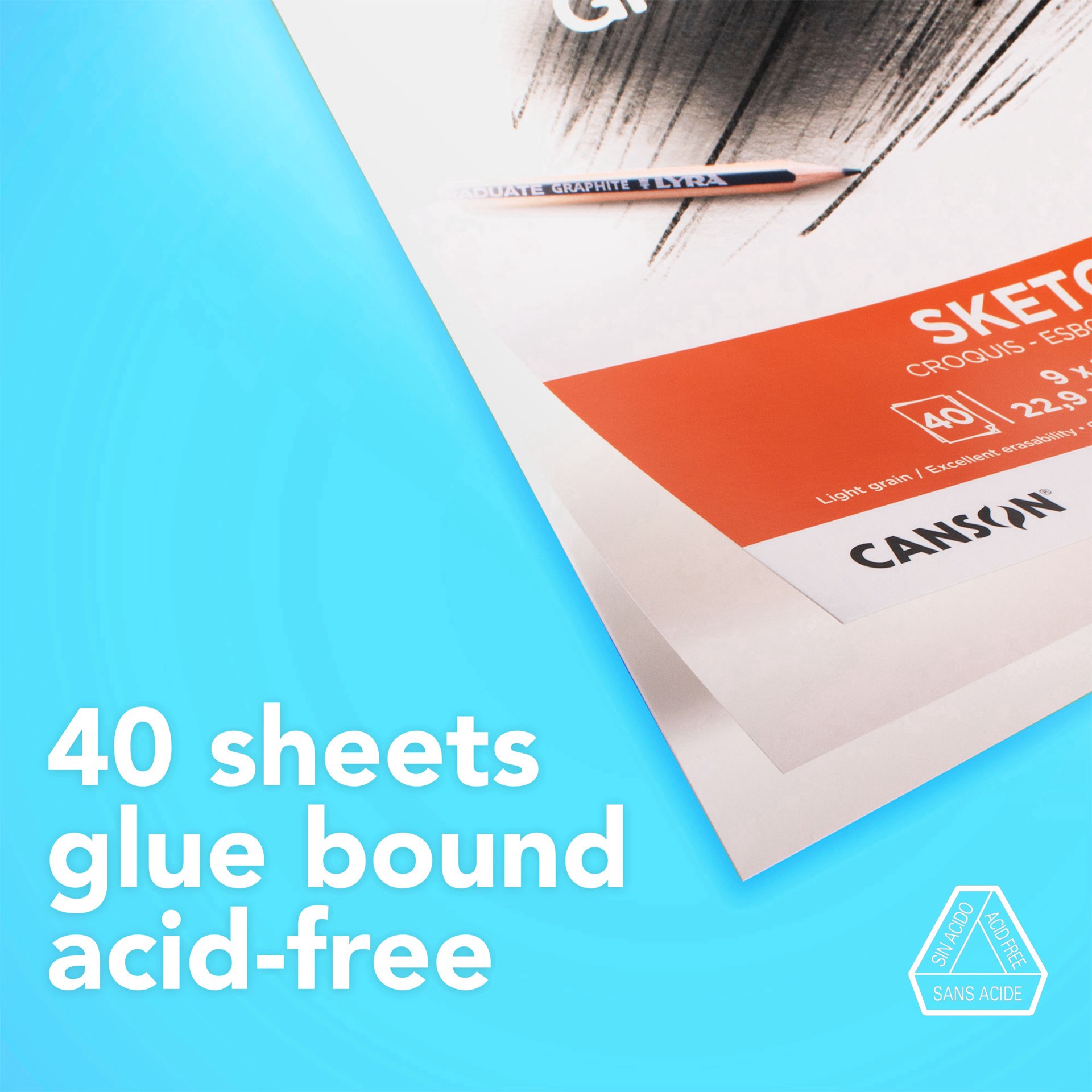 slide 3 of 7, Canson Graduate Sketch Pad, 11 in x 14 in