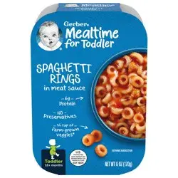 Gerber Lil' Meals Spaghetti Rings In Meat Sauce