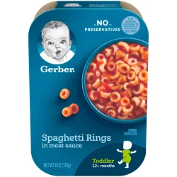 Gerber Spaghetti Rings In Meat Sauce Toddler Lil Meal