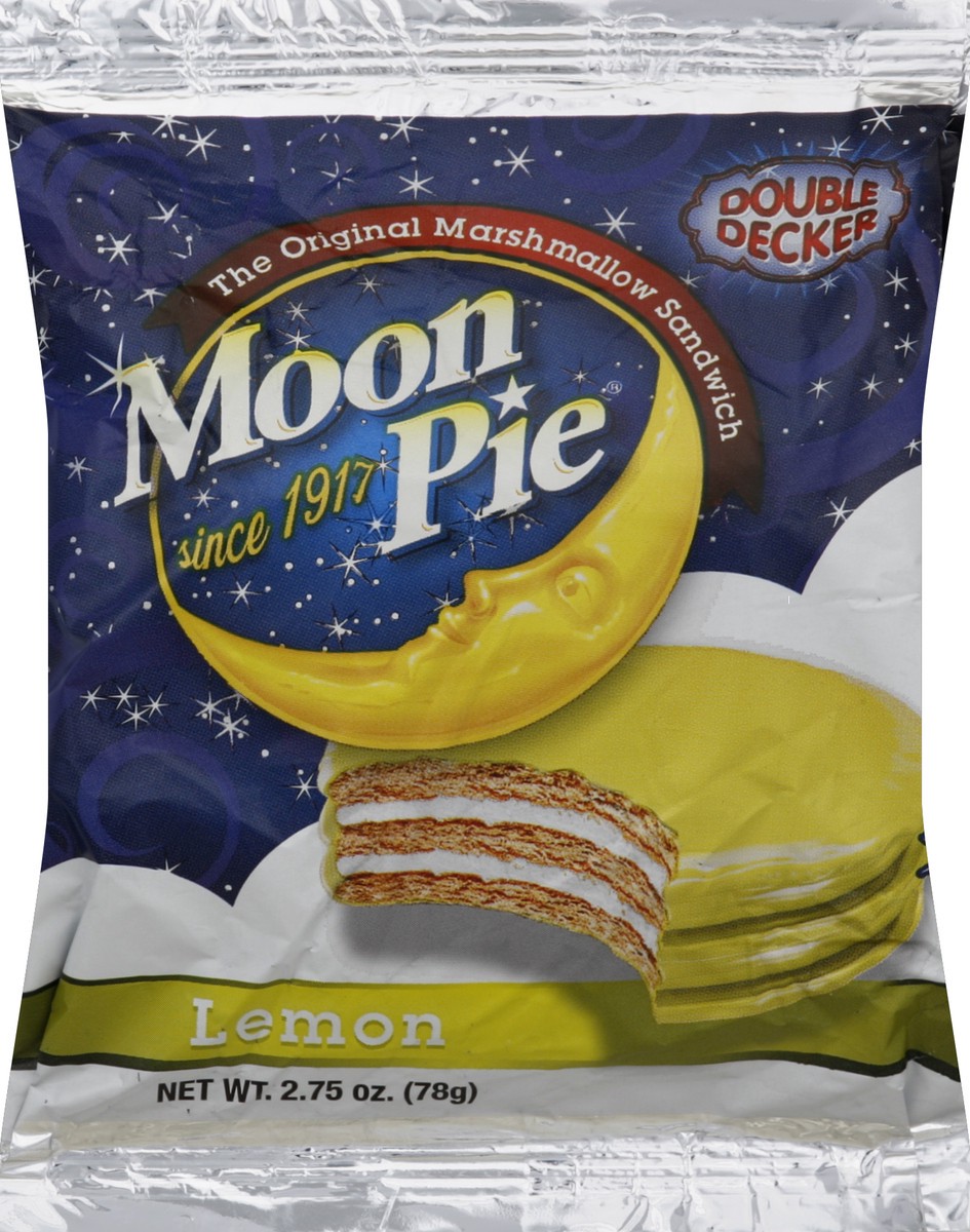 slide 5 of 5, Moon Pie Marshmallow Sandwich, Double Decker, Lemon Flavor, 2.75 oz