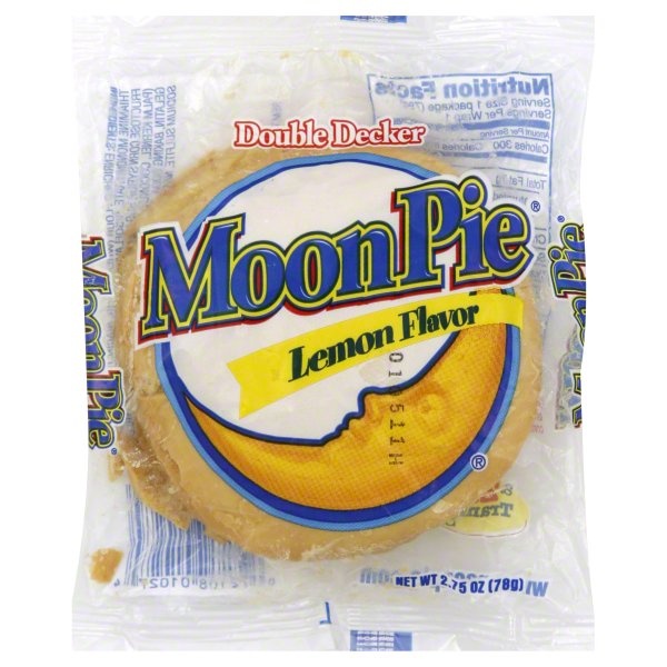 slide 1 of 5, Moon Pie Marshmallow Sandwich, Double Decker, Lemon Flavor, 2.75 oz