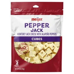 Meijer Cheese Cubes Pepper Jack 8 oz