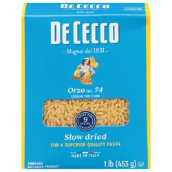 De Cecco No. 74 Orzo 1 lb