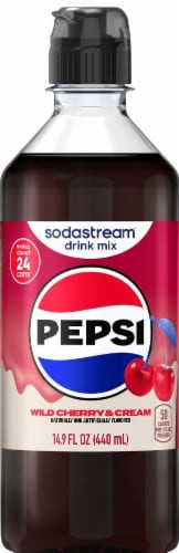 slide 1 of 1, SodaStream Pepsi Wild Cherry & Cream Drink Mix, 14.9 fl oz, 14.9 fl oz