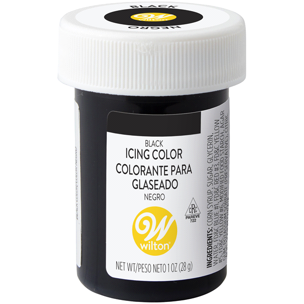 slide 1 of 1, Wilton Icing Color, Black, 1 oz