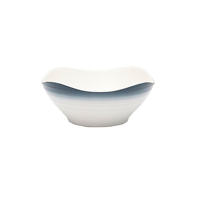 slide 1 of 1, Mikasa Swirl Ombre Square Cereal Bowl - Blue, 1 ct