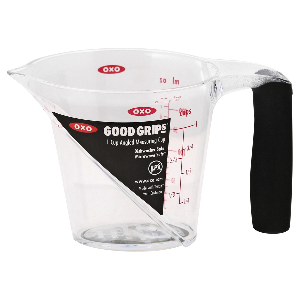 slide 1 of 1, OXO Measure Cup Angled 1 Cup, 1 ct