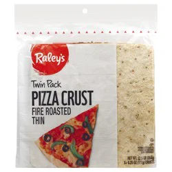 Raley's Twin Pack Fire Roasted Thin Pizza Crust 12.5 oz