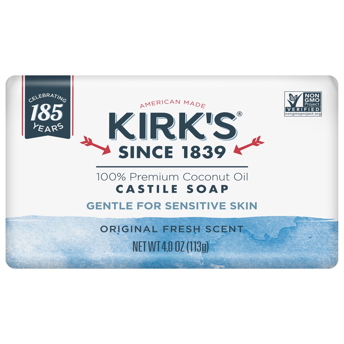 slide 2 of 8, Kirk's Gentle Castile Soap Original Fresh Scent 4 oz., 4 oz