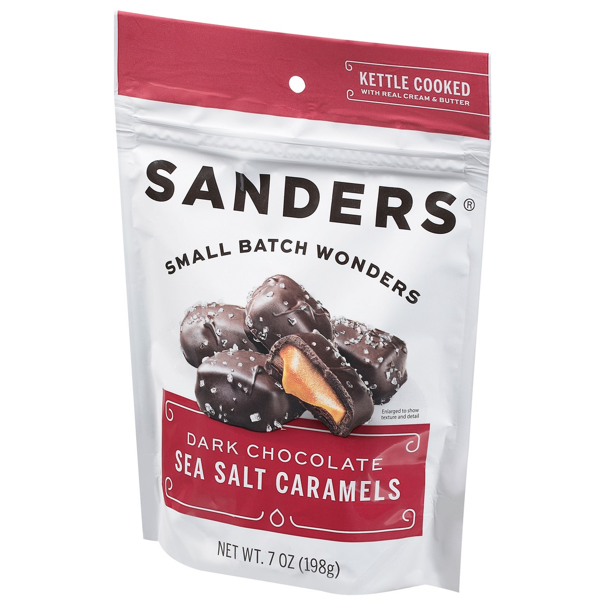 slide 3 of 9, Sanders Sea Salt Caramels Dark Chocolate 7 oz, 7 oz