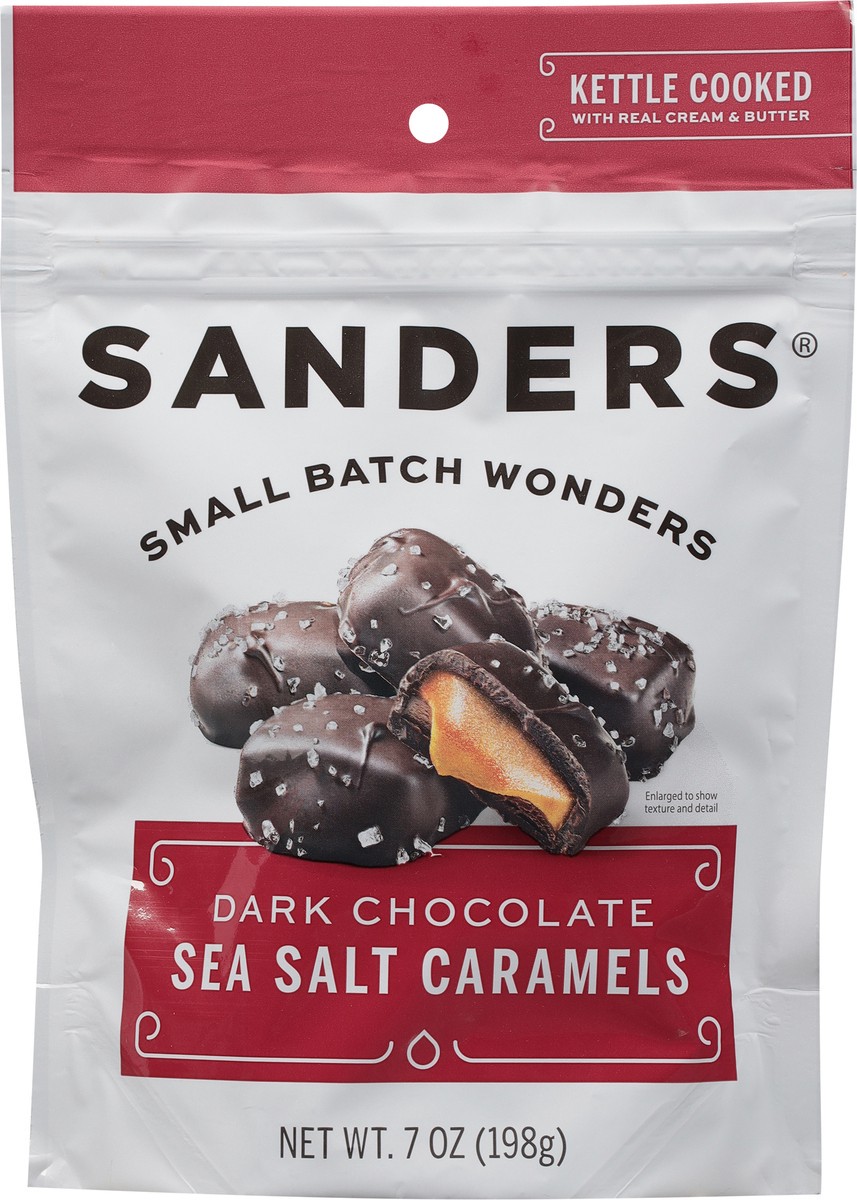 slide 6 of 9, Sanders Sea Salt Caramels Dark Chocolate 7 oz, 7 oz