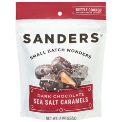 Sanders Dark Chocolate Sea Salt Caramels 7 oz
