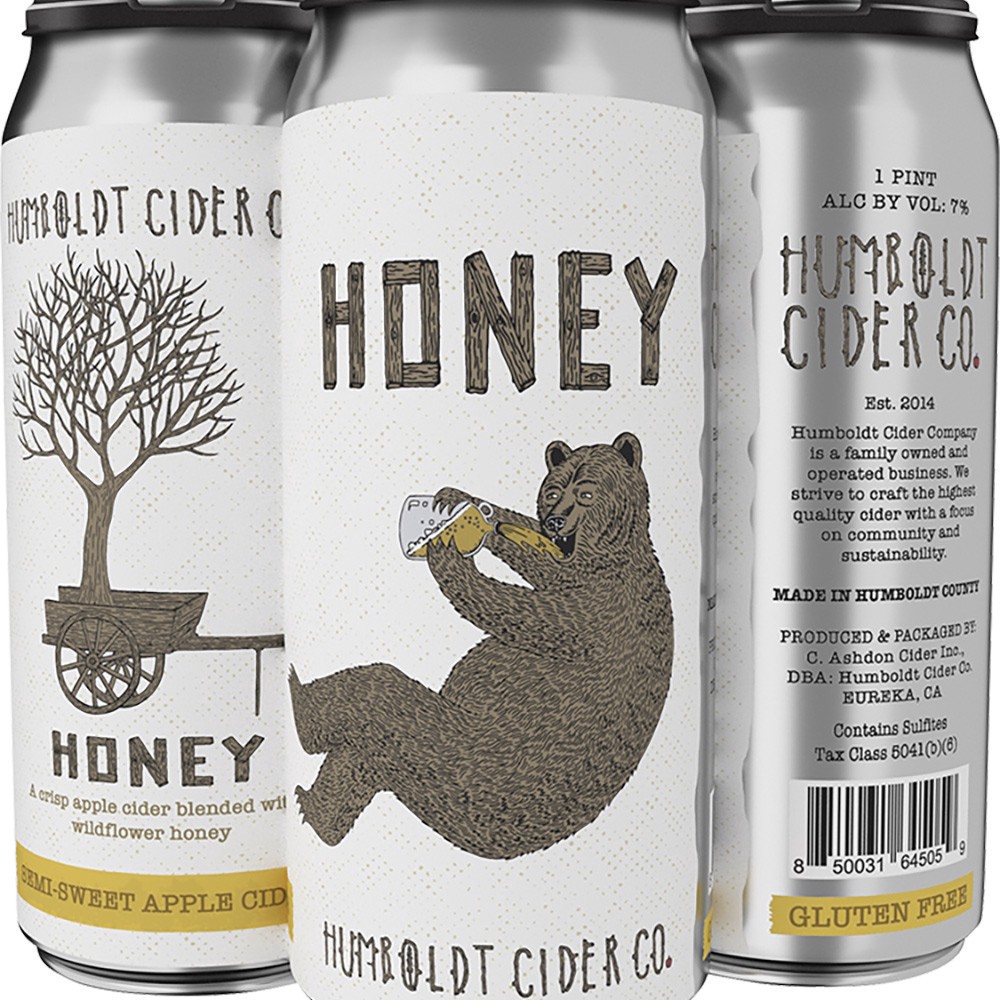 slide 1 of 1, Humboldt Cider Company Humboldt Honey, 4 ct; 16 oz
