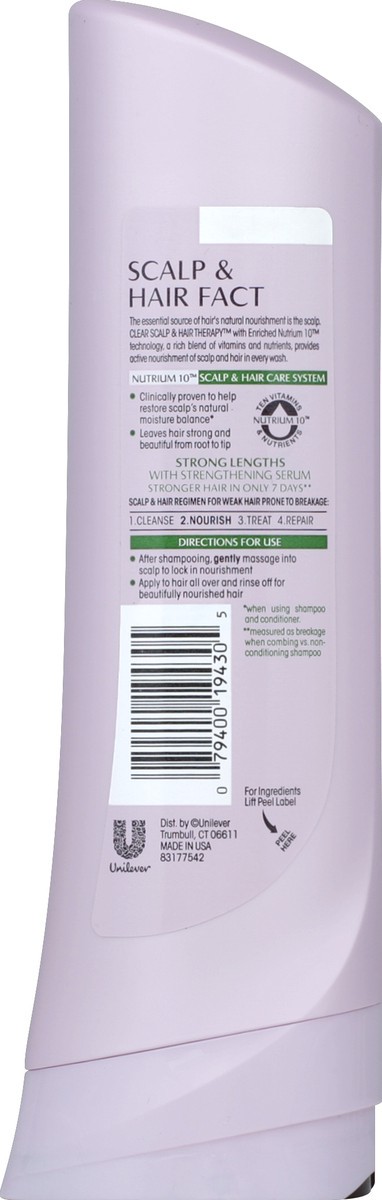 slide 2 of 3, Clear Scalp and Hair Conditioner Strong Lengths, 12.7 oz, 12.7 oz