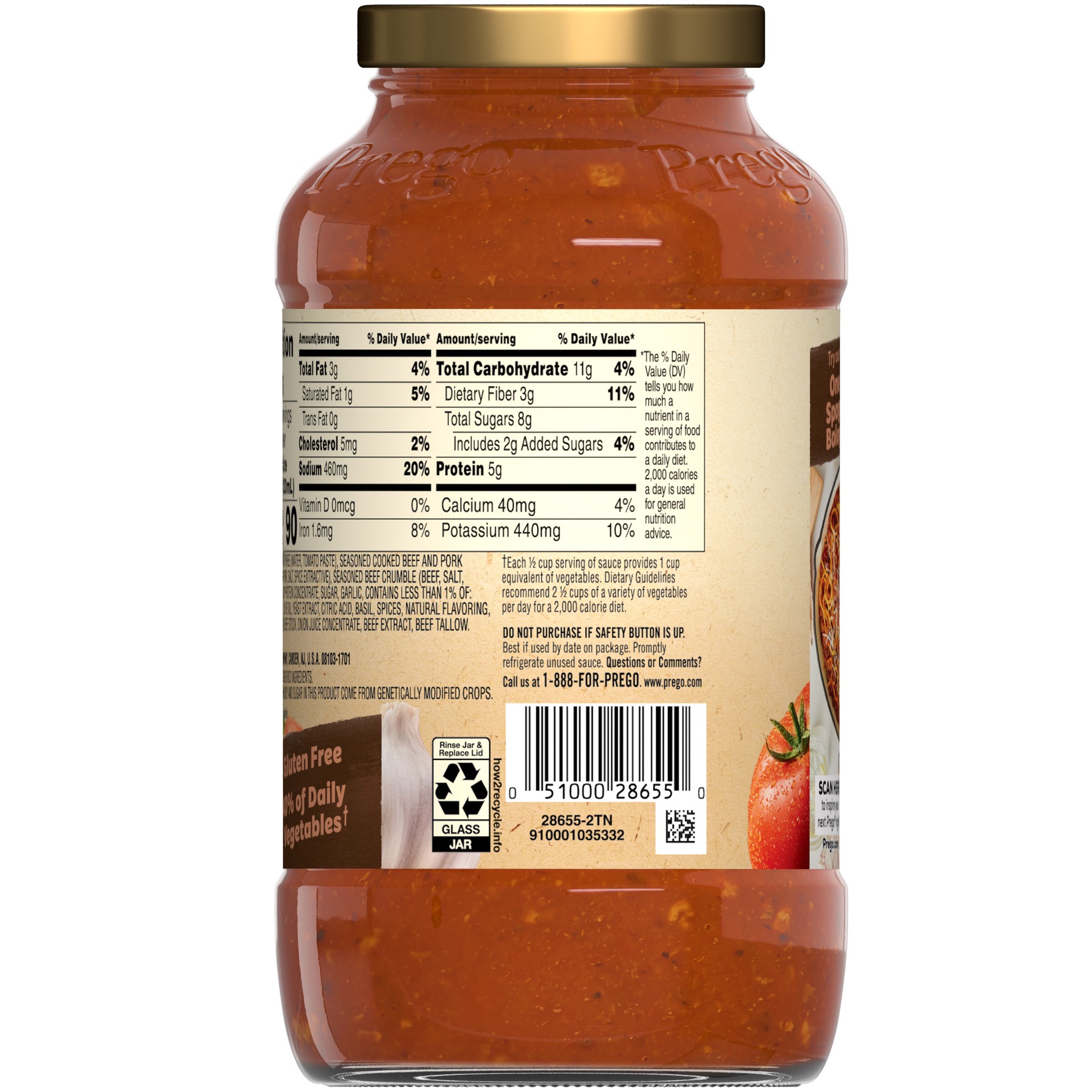 slide 4 of 5, Prego Bolognese Meat Sauce, 23.5 oz Jar, 23.5 oz