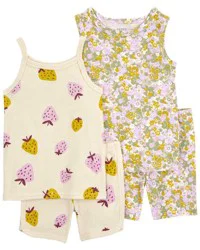 Carters Toddler 2-Pack Floral & Strawberry-Print Set Multi 3T