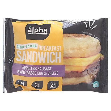 slide 1 of 1, Alpha Foods Breakfast Sandwich Original, 5.5 oz