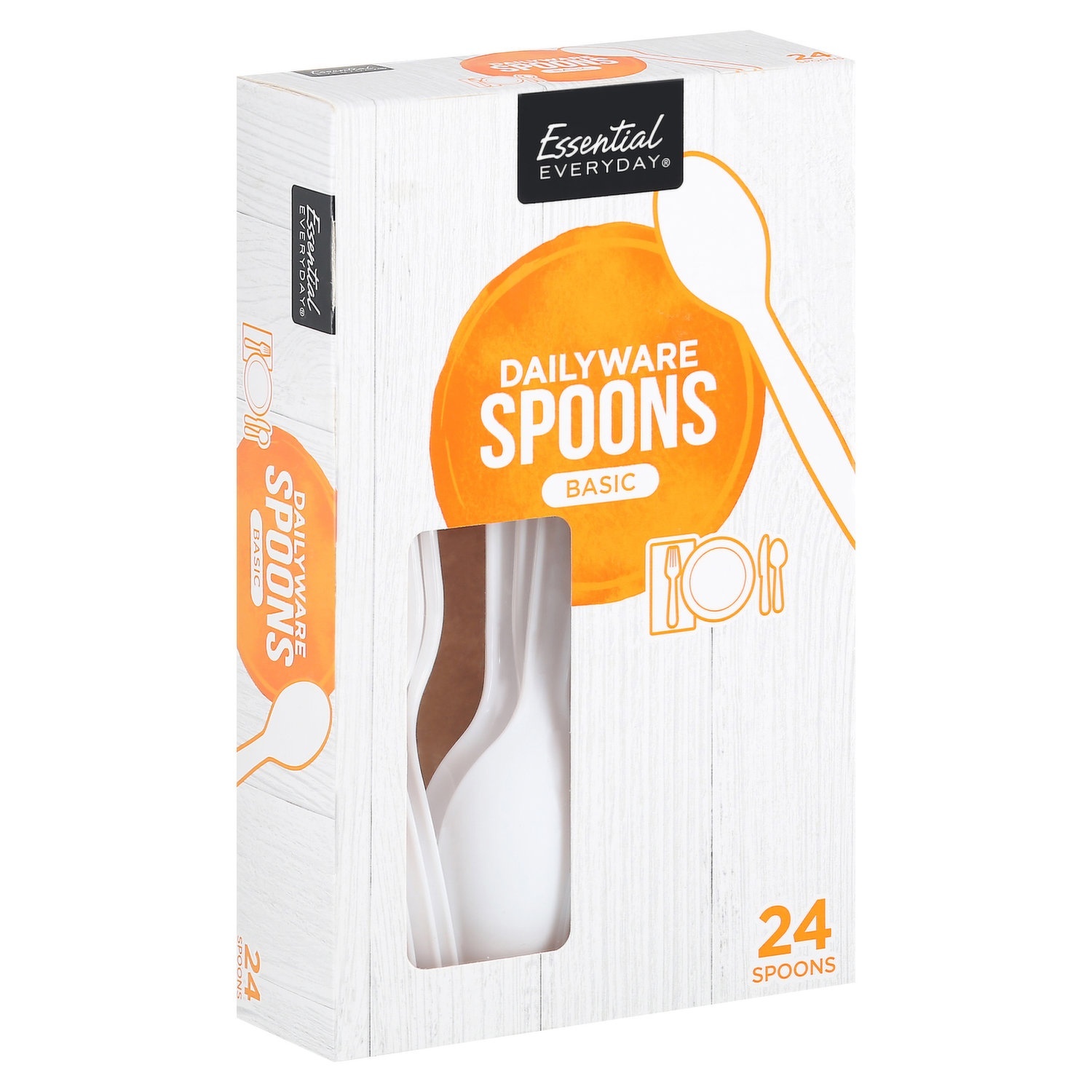 slide 1 of 1, Essential Everyday Spoons, Dailyware, 24 ct