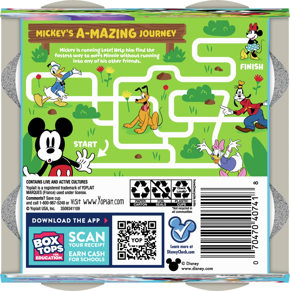 slide 6 of 9, Yoplait Low Fat Kids Yogurt, Disney Moana Variety Pack, Cotton Candy and Wild Berry, Gluten Free Snacks, 8 Yogurt Cups, 8 ct