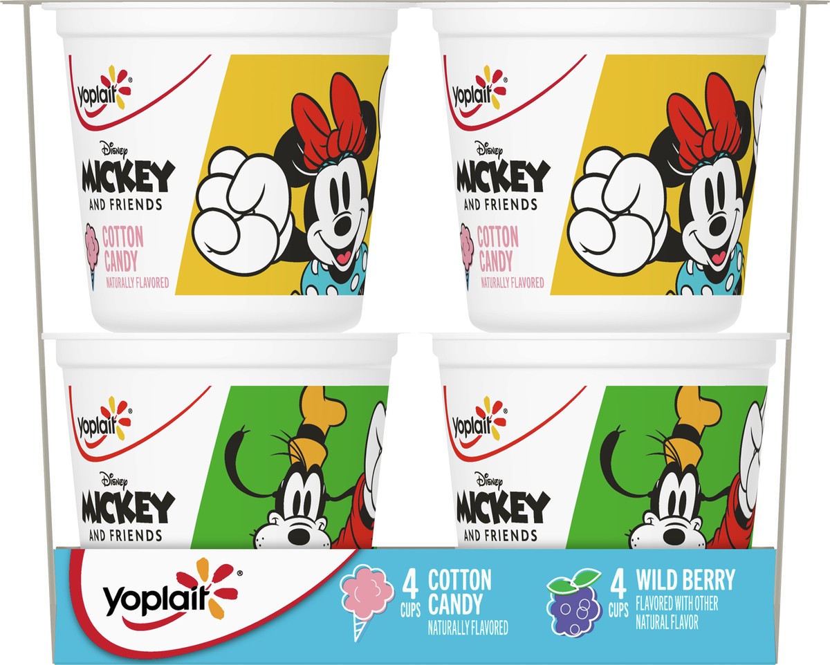 slide 2 of 9, Yoplait Low Fat Kids Yogurt, Disney Moana Variety Pack, Cotton Candy and Wild Berry, Gluten Free Snacks, 8 Yogurt Cups, 8 ct