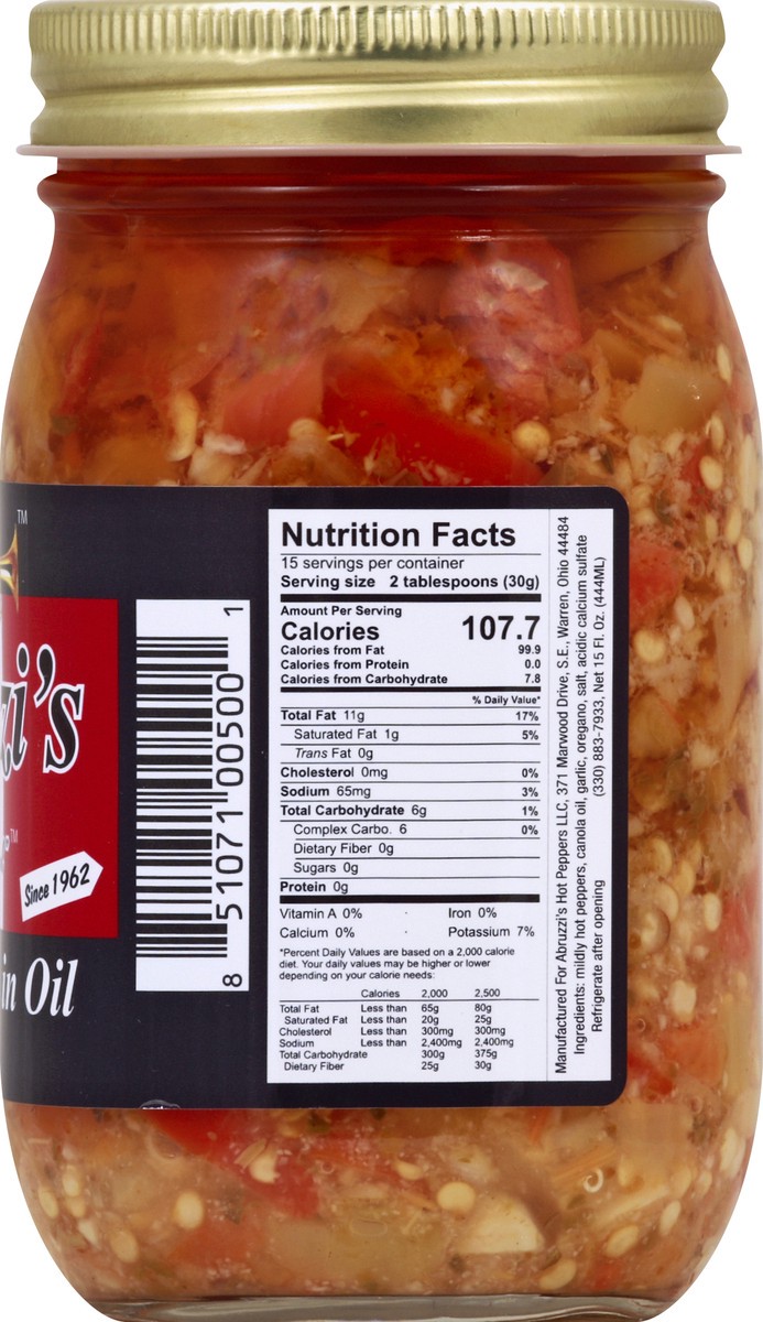 slide 6 of 10, Abruzzis Peppers - 15 oz, 15 oz