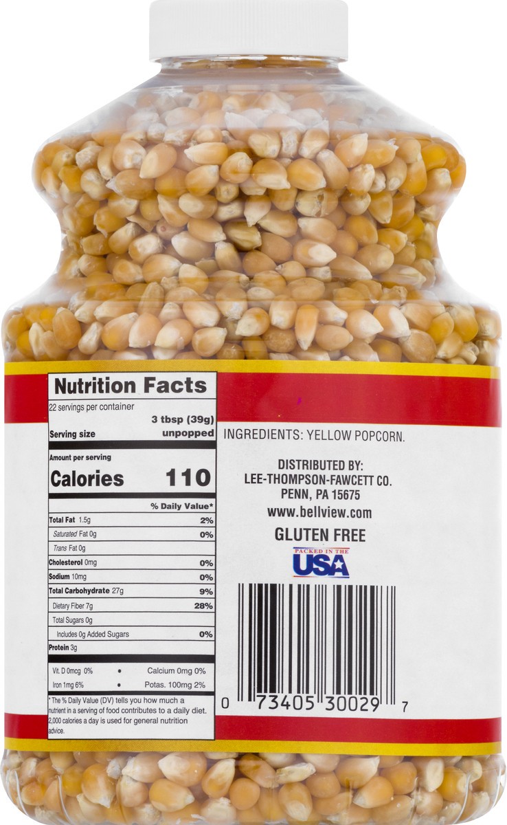 slide 7 of 9, Bell-View Yellow Gourmet Popping Corn 30 oz, 30 oz