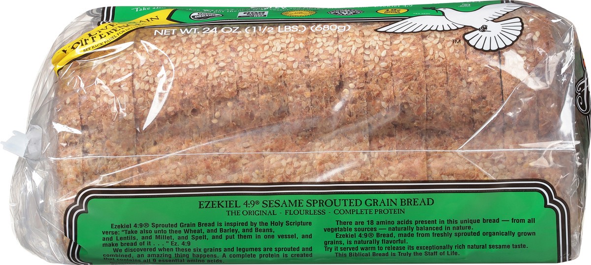 slide 7 of 9, Food for Life Bread Ezkl Sesame Org, 24 oz