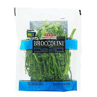 slide 1 of 1, H-E-B Broccolini Bag, 6 oz