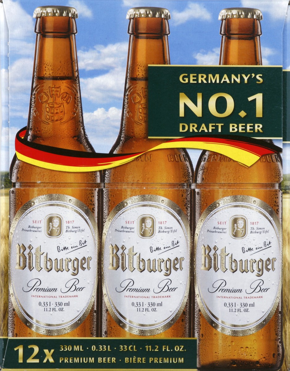 slide 7 of 7, Bitburger Beer 12 ea, 12 ct