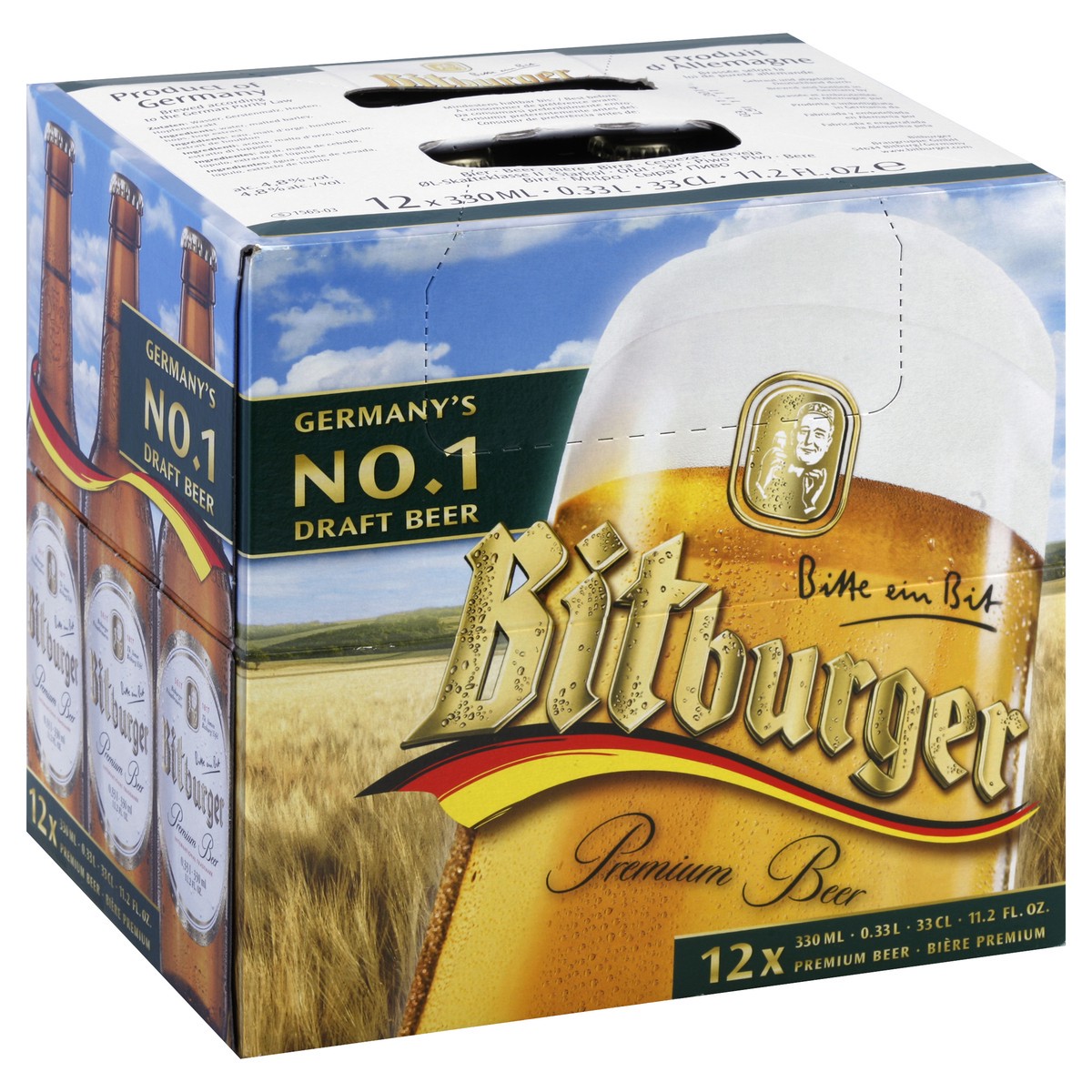 slide 2 of 7, Bitburger Beer 12 ea, 12 ct