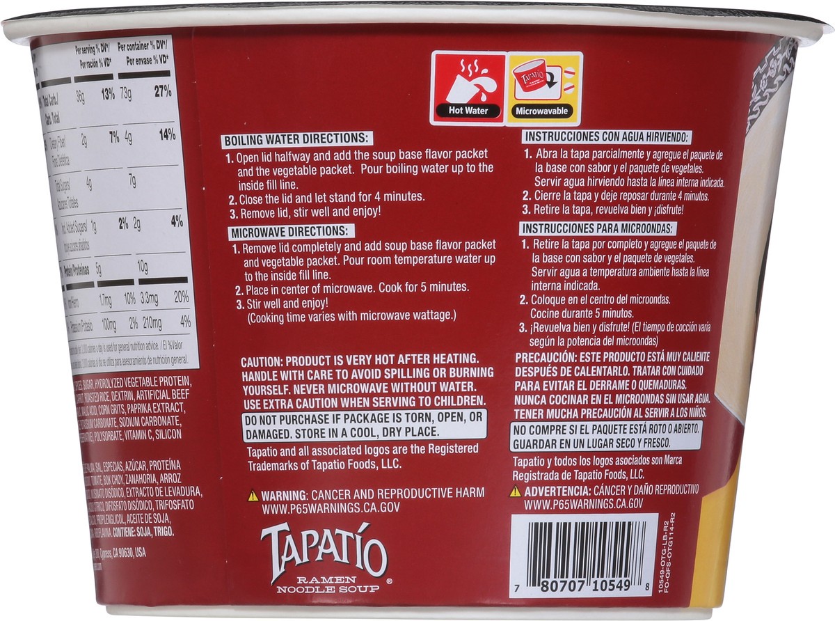slide 3 of 9, Tapatio Hot Birria Flavor Ramen Noodle Soup 3.8 oz, 3.8 oz