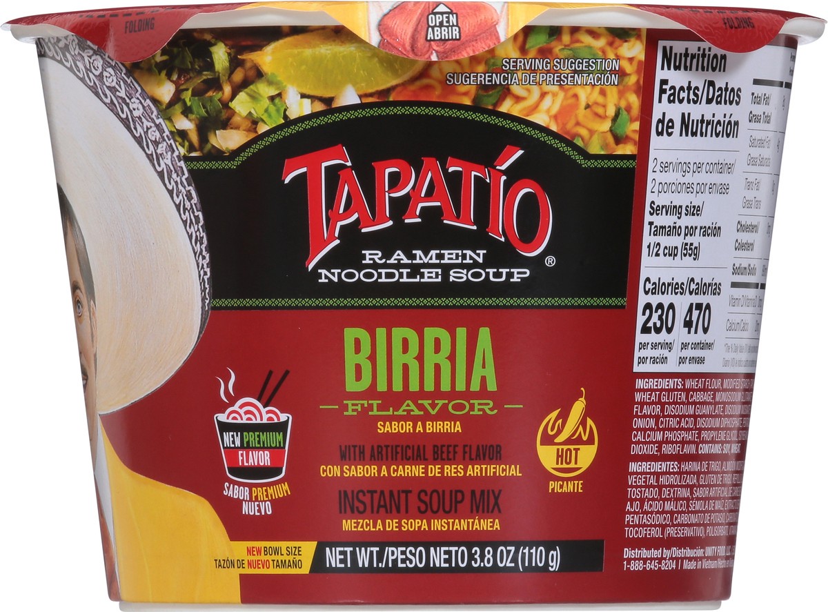 slide 7 of 9, Tapatio Hot Birria Flavor Ramen Noodle Soup 3.8 oz, 3.8 oz