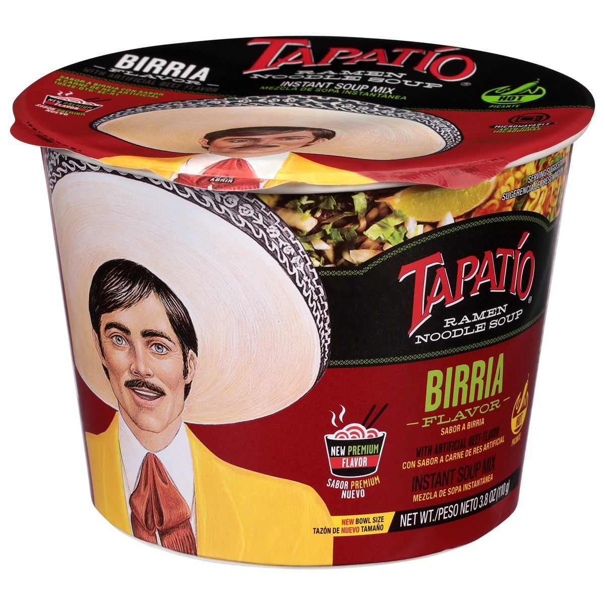 slide 1 of 9, Tapatio Hot Birria Flavor Ramen Noodle Soup 3.8 oz, 3.8 oz