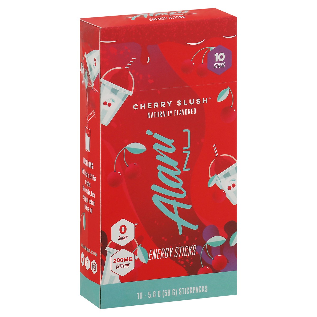 slide 8 of 9, Alani Nu Energy Sticks Cherry Slush 10Ct, 10 ct