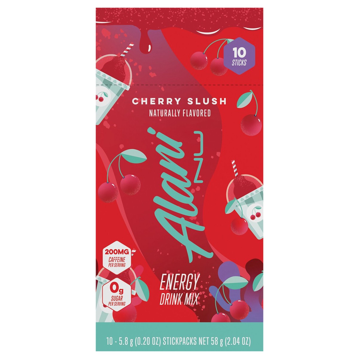 slide 1 of 9, Alani Nu Energy Sticks Cherry Slush 10Ct, 10 ct