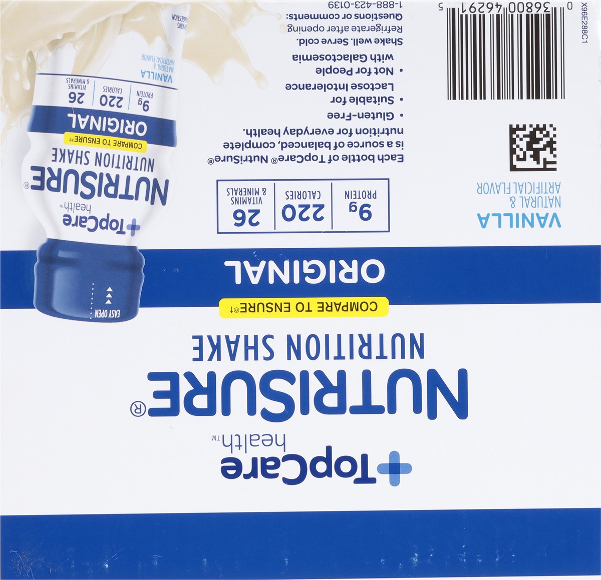 slide 9 of 9, TopCare Health NutriSure Original Vanilla Nutrition Shake 16 ea, 16 ct