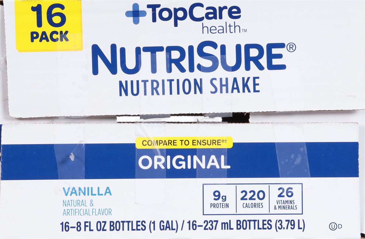 slide 7 of 9, TopCare Health NutriSure Original Vanilla Nutrition Shake 16 ea, 16 ct
