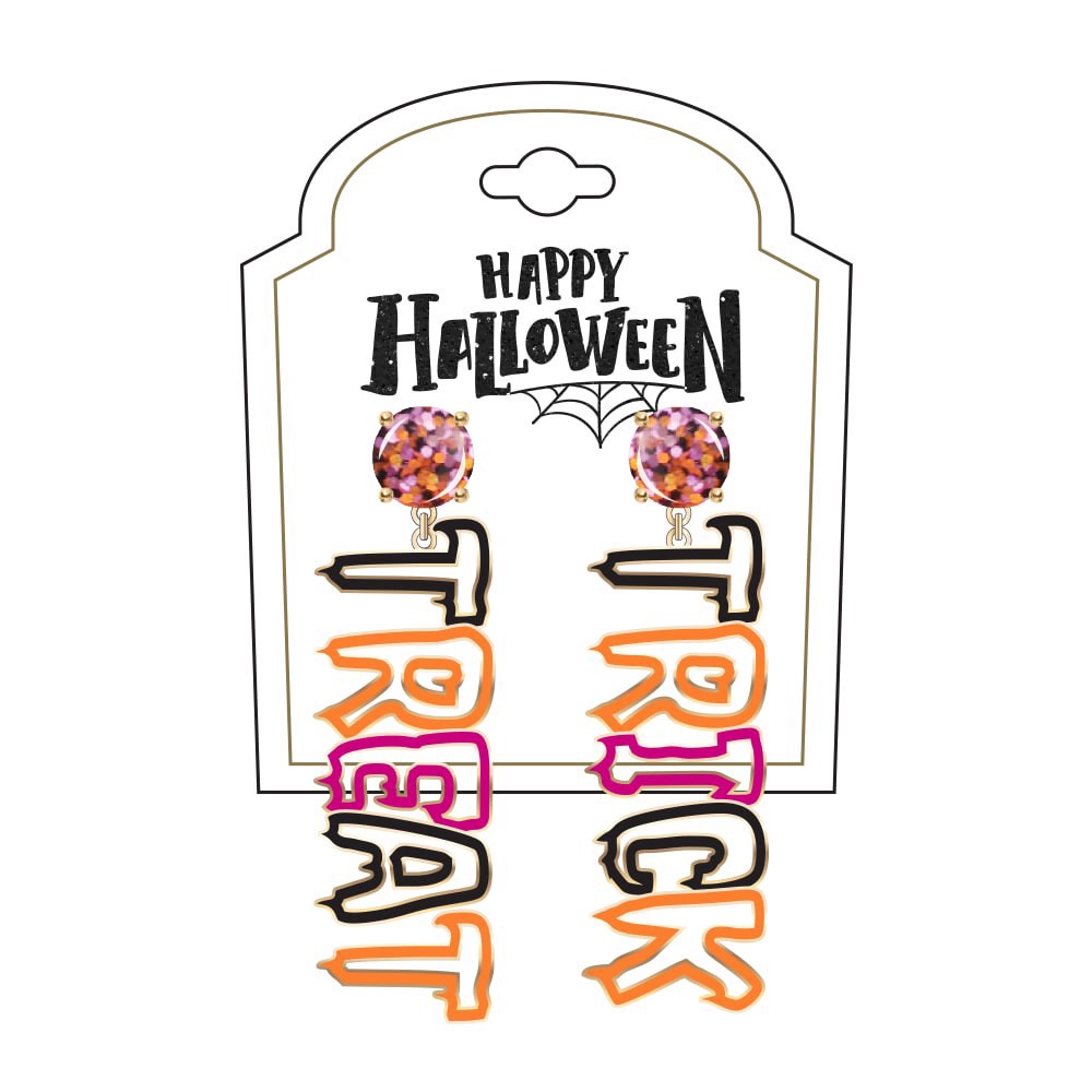 slide 1 of 1, FAF Multi Color Halloween Earrings, 1 ct