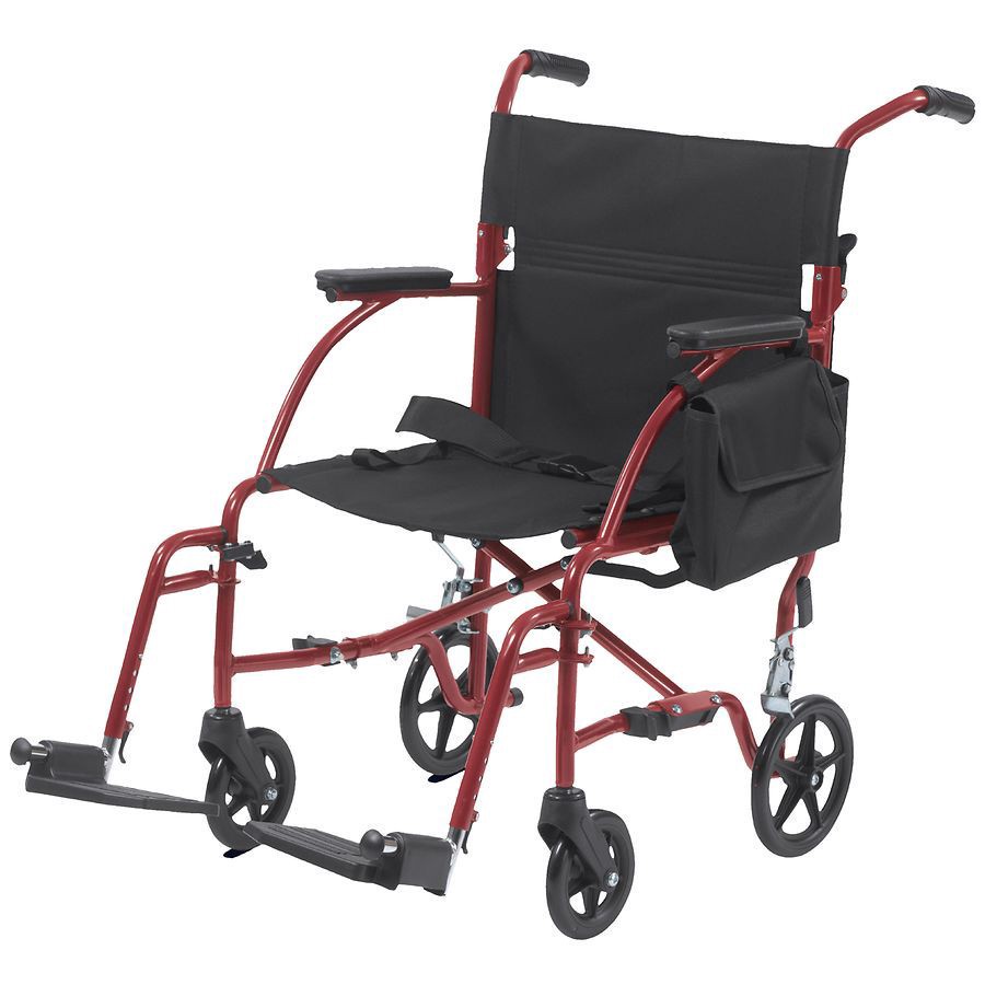 slide 1 of 5, Walgreens Ultra-Light Weight Transport Chair, 19'', 1 ct
