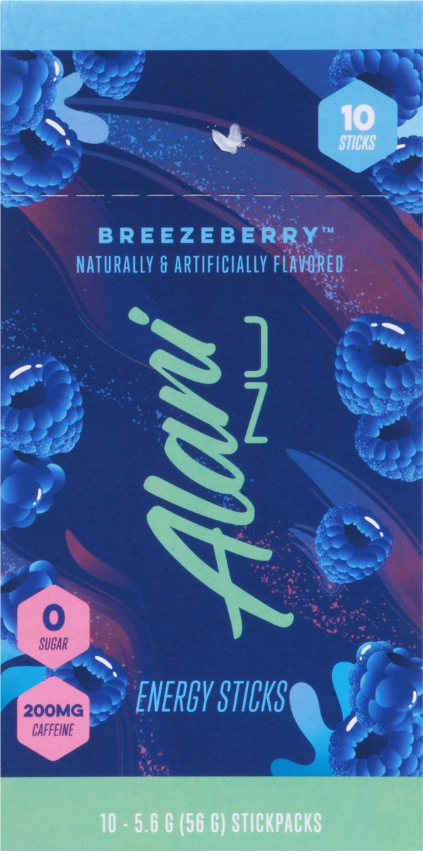 slide 4 of 9, Alani Nu Energy Sticks Breezeberry - 10 ct, 10 ct