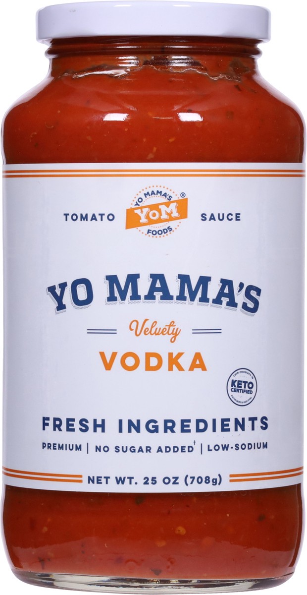 slide 2 of 9, Yo Mama's Vodka Tomato Sauce 25 oz, 25 oz