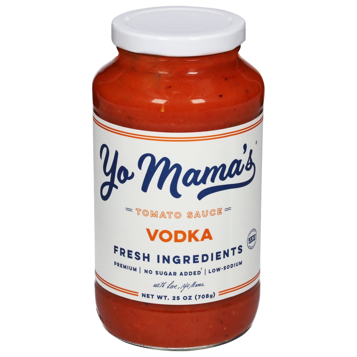 slide 1 of 9, Yo Mama's Vodka Tomato Sauce 25 oz, 25 oz